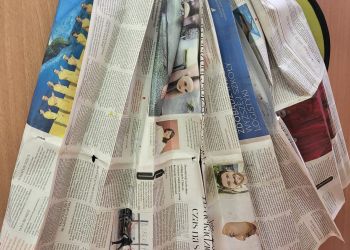 Powiększ zdjęcie: spódnica z gazety