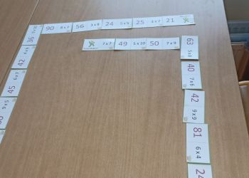 Powiększ zdjęcie: domino matematyczne