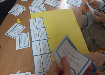 Powiększ zdjęcie: wycinanie karteczek