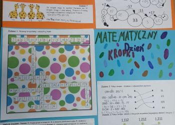 Powiększ zdjęcie: matematyczne prace uczniów
