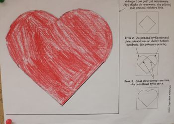 Powiększ zdjęcie: serce na kartce