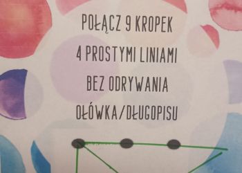 Powiększ zdjęcie: kartka z kropkami