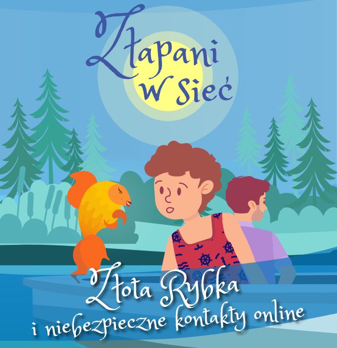 Plakat rybak i złota rybka